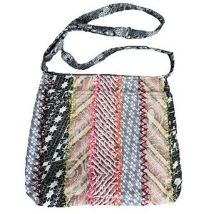 Demdaco Your Journey Crossbody Bag Patchwork Boho Hippie Multicolor